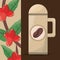 Coffee thermos tree bean