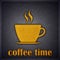 Coffee Time or Break Concept Design Card