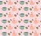 Coffee time, coffee cup teapots beans food beverage background