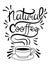 Coffee to go lettering for disposable cup. Lettering emblem quotes text. Hot street drink trendy, graffiti style