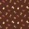 Coffee Tools Equipment Cafe Seamless Pattern Repeatable Background
