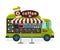 Coffee Truck, Street Meal Vehicle, Mobile Shop Vector Illustration