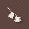 Coffee turk and cup on seamless background