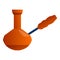 Coffee turkish pot icon, cartoon style