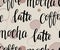 Coffee Vector brown stained texture with handlettering