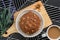 Coffee Walnut bread served with coffee - Food photography