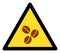 Coffee Warning Flat Icon Image