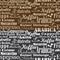 Coffee words seamless pattern