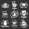 Coffeehouse of coffee shop vector icons templates