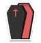 coffin, casket Color Isolated Vector icon which can be easily edit or modified