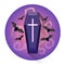 Coffin Cemetery Grave Halloween Holiday Icon