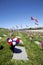 Coffin Flags at National Cemetery