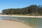 Coffs creek reaches the sea at Park beach