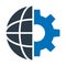 Cog, global progress Vector Icon which can easily modify