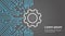 Cog Wheel Over Computer Chip Moterboard Background Network Data Center System Concept Banner