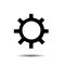 Cog wheel technology industry icon logo vector isolated