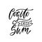 Cogito Ergo Sum - latin phrase means I Think, Therefore I Am. Hand drawn inspirational vector quote for prints, posters, t-shirts.