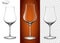 Cognac glass on a transparent background