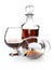 Cognac in goblet and decanter