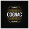 Cognac whiskey logo design background