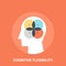 Cognitive flexibility icon concept