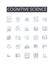 Cognitive science line icons collection. Fees, Compensation, Remuneration, Pay, Incentive, Earnings, Percentage vector