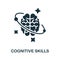 Cognitive Skills icon. Monochrome sign from cognitive skills collection. Creative Cognitive Skills icon illustration for