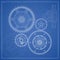 Cogs blueprint stylized draft