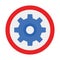 Cogs, customize Vector Icon which can easily modify or edit