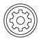 Cogs, customize Vector Icon which can easily modify or edit