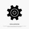 Cogs, Gear, Setting, Wheel solid Glyph Icon vector