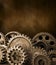 Cogs Gears Brown Background