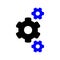 Cogs Isolated Vector Icon