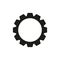 Cogwheel black icon