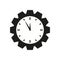 Cogwheel clock icon