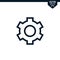 Cogwheel design related to setting icon