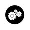 Cogwheel, Gear, Settings Button Icon.