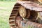 Cogwheel of the Old tractor , crawler wheel