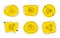 Cogwheel, Share idea and Seo stats icons set. Chemical hazard, Cogwheel dividers and Gears signs. Vector