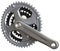 Cogwheels and cranks for bicycle pedals on isolated white background