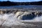 Cohoes Falls with the Hudson and Mowark Rivers converging in springtime