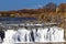 Cohoes Falls on Mohawk River in Spring