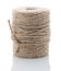 Coil jute rope on a white background.