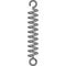 Coil spring steel spring metal spring on white background vector