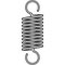 Coil spring steel spring metal spring on white background vector