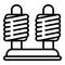 Coil stand icon, outline style