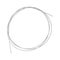 Coiled metal-wound nylon bass string