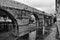 Coimbra, Portugal - August 9, 2015: Arches of the Aqueduct of Garden-San Sebastian near the University of Coimbra