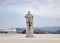 Coimbra, Portugal - July 16, 2019: Statue of King Joao III in the courtyard next to the Joanine Library