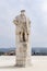 Coimbra, Portugal - July 16, 2019: Statue of King Joao III in the courtyard next to the Joanine Library